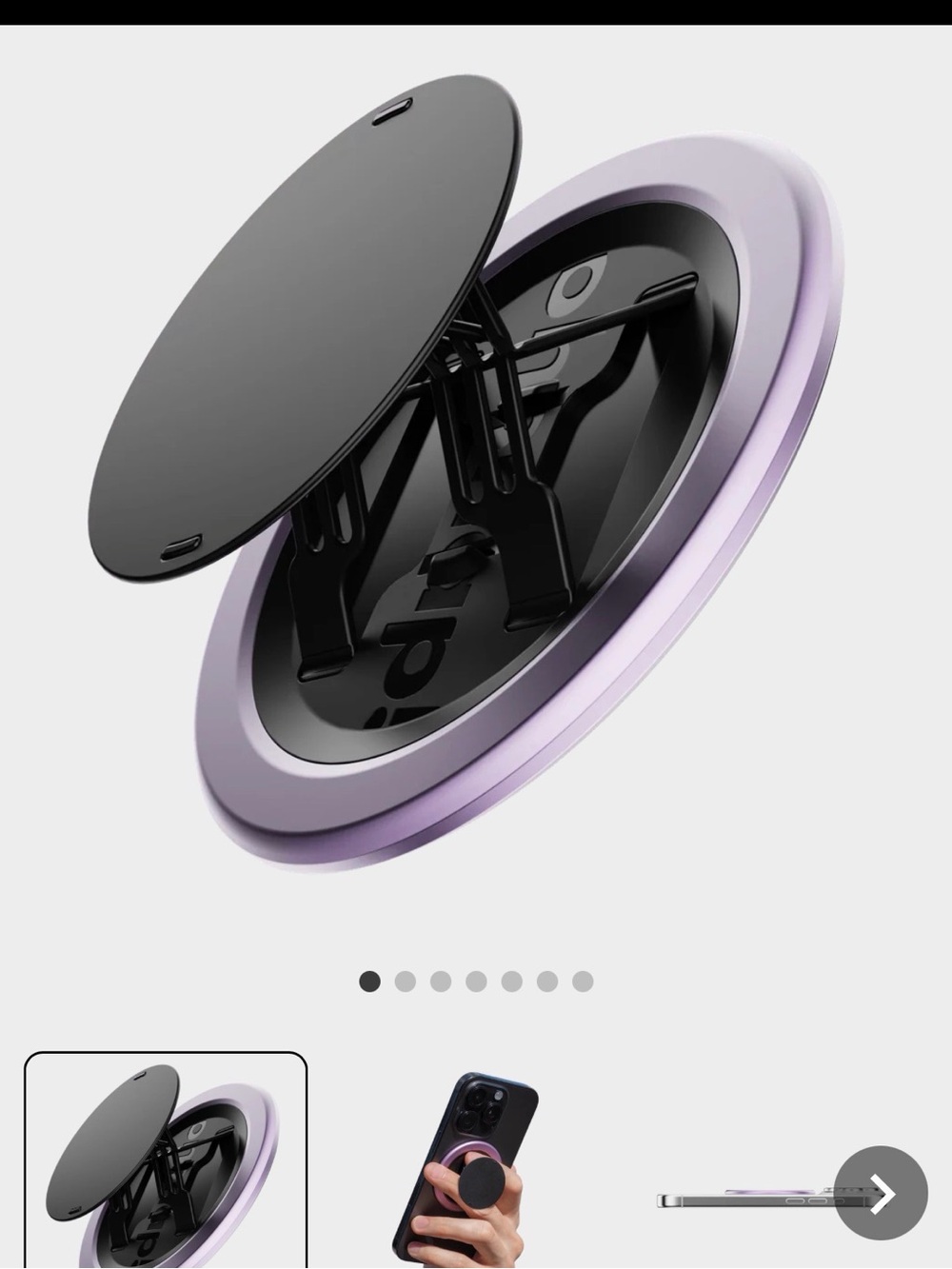 Oh Snap 4 Lavender Phone Grip and Stand